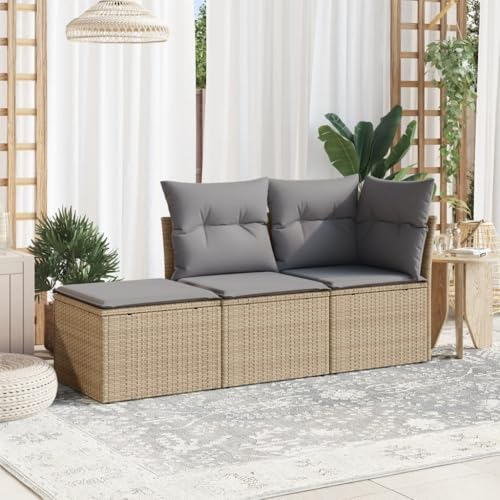 INLIFE 3-TLG. Garten-Sofagarnitur mit Kissen Beige Poly Rattan,Möbel,Gartenmöbel,Gartenmöbel-Sets,Beige,23.3 KG,3217469 INLIFE 3-TLG. Garten-Sofagarnitur mit Kissen Beige Poly Rattan,Möbel,Gartenmöbel,Gartenmöbel-Sets,Beige,23.3 KG,3217469 von INLIFE