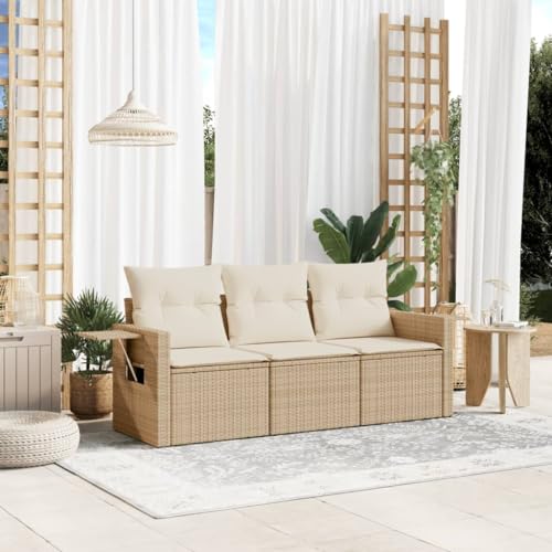 INLIFE 3-TLG. Garten-Sofagarnitur mit Kissen Beige Poly Rattan,Möbel,Gartenmöbel,Gartenmöbel-Sets,Beige,26.8 KG,3219857 INLIFE 3-TLG. Garten-Sofagarnitur mit Kissen Beige Poly Rattan,Möbel,Gartenmöbel,Gartenmöbel-Sets,Beige,26.8 KG,3219857 von INLIFE
