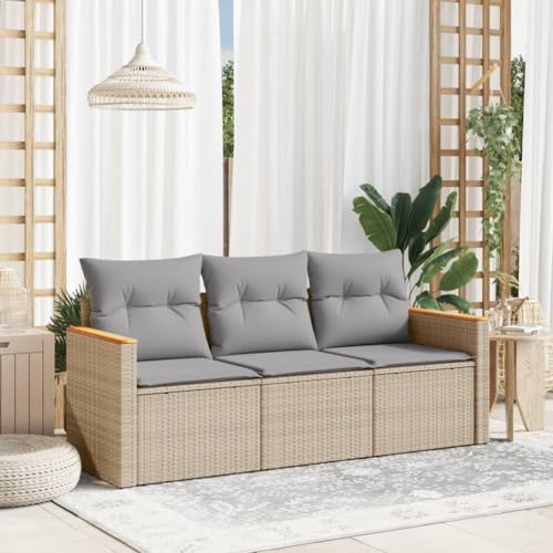 INLIFE 3-TLG. Garten-Sofagarnitur mit Kissen Beigemischung Poly Rattan,Möbel,Gartenmöbel,Gartenmöbel-Sets,Beige,25.8 KG,3225758 INLIFE 3-TLG. Garten-Sofagarnitur mit Kissen Beigemischung Poly Rattan,Möbel,Gartenmöbel,Gartenmöbel-Sets,Beige,25.8 KG,3225758 von INLIFE