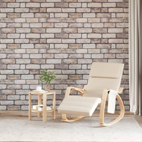 INLIFE 3D-Wandpaneele 10 STK. Hellbraun 100x50 cm EPS,Heimwerkerbedarf,Baumaterialien,Wandverkleidung,Braun,14.25 KG,4008546 von INLIFE