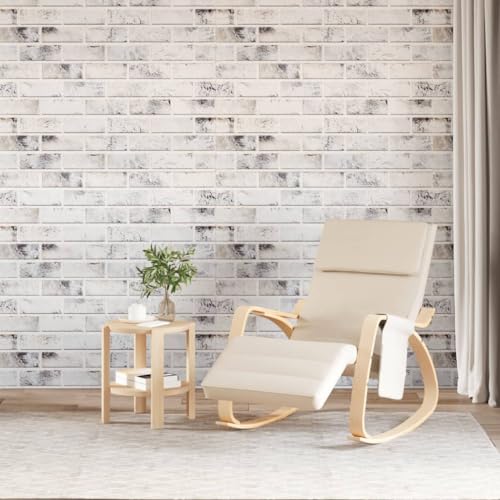 INLIFE 3D-Wandpaneele 10 STK. Hellgrau 100x50 cm EPS,Heimwerkerbedarf,Baumaterialien,Wandverkleidung,Grau,14.25 KG,4008548 von INLIFE