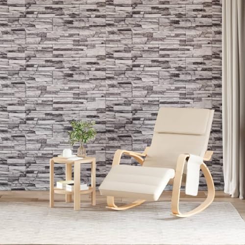 INLIFE 3D-Wandpaneele 10 STK. Hellgrau 100x50 cm EPS,Heimwerkerbedarf,Baumaterialien,Wandverkleidung,Grau,14.25 KG,4008552 von INLIFE