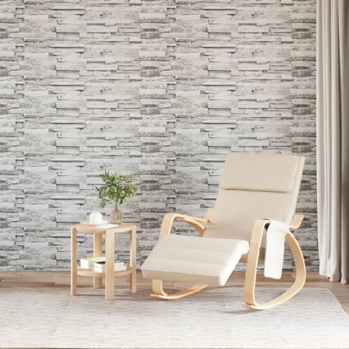 INLIFE 3D-Wandpaneele 14 STK. Hellgrau 100x25 cm EPS,Heimwerkerbedarf,Baumaterialien,Wandverkleidung,Grau,10 KG,4008553 von INLIFE