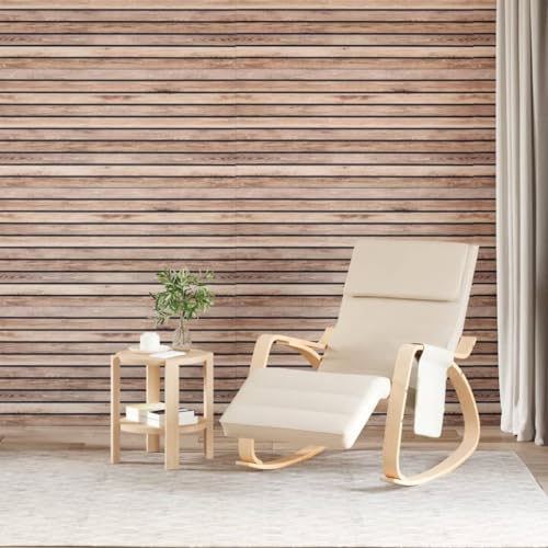 INLIFE 3D-Wandpaneele 5 STK. Hellbraun 100x50 cm EPS,Heimwerkerbedarf,Baumaterialien,Wandverkleidung,Braun,15 KG,4008558 von INLIFE