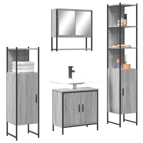 INLIFE 4-TLG. Badmöbel-Set Grau Sonoma Holzwerkstoff,Möbel,Möbelgarnituren,Badezimmermöbel-Sets,Grau,69.44 KG,3214713 INLIFE 4-TLG. Badmöbel-Set Grau Sonoma Holzwerkstoff,Möbel,Möbelgarnituren,Badezimmermöbel-Sets,Grau,69.44 KG,3214713 von INLIFE