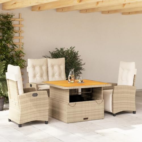 INLIFE 4-TLG. Garten-Essgruppe mit Kissen Beige Poly Rattan,Möbel,Gartenmöbel,Gartenmöbel-Sets,Beige,61.8 KG,3277417 INLIFE 4-TLG. Garten-Essgruppe mit Kissen Beige Poly Rattan,Möbel,Gartenmöbel,Gartenmöbel-Sets,Beige,61.8 KG,3277417 von INLIFE