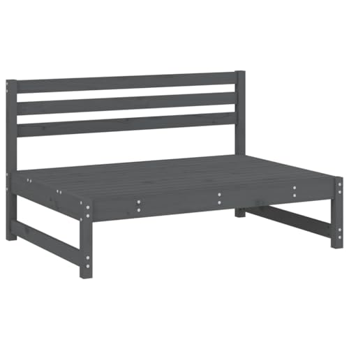 INLIFE 4-TLG. Garten-Lounge-Set Grau Massivholz Kiefer,Möbel,Gartenmöbel,Gartenmöbel-Sets,Grau,55.44 KG,3186594 von INLIFE