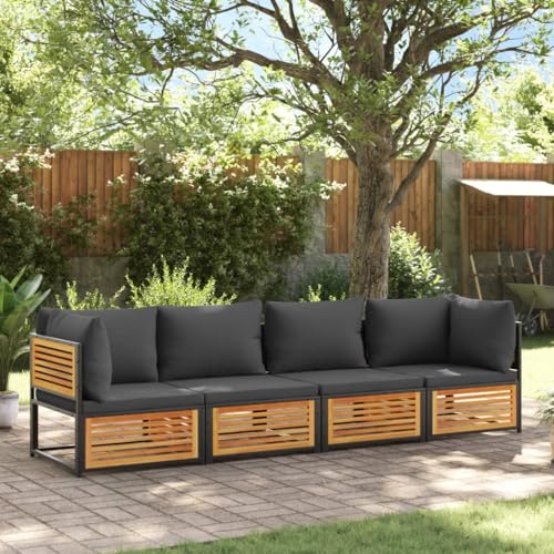 INLIFE 4-TLG. Garten-Sofagarnitur mit Kissen Massivholz Akazie,Möbel,Gartenmöbel,Gartenmöbel-Sets,Braun,60 KG,3214889 INLIFE 4-TLG. Garten-Sofagarnitur mit Kissen Massivholz Akazie,Möbel,Gartenmöbel,Gartenmöbel-Sets,Braun,60 KG,3214889 von INLIFE