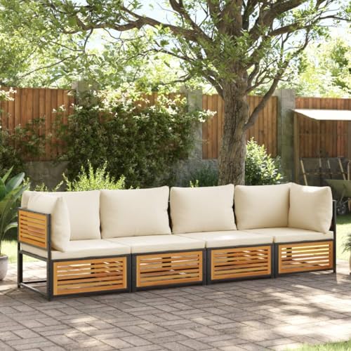 INLIFE 4-TLG. Garten-Sofagarnitur mit Kissen Massivholz Akazie,Möbel,Gartenmöbel,Gartenmöbel-Sets,Braun,60 KG,3214918 INLIFE 4-TLG. Garten-Sofagarnitur mit Kissen Massivholz Akazie,Möbel,Gartenmöbel,Gartenmöbel-Sets,Braun,60 KG,3214918 von INLIFE
