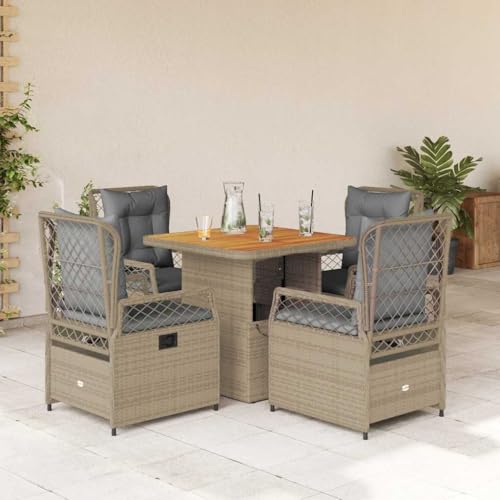 INLIFE 5-TLG. Garten-Essgruppe mit Kissen Beige Poly Rattan,Möbel,Gartenmöbel,Gartenmöbel-Sets,Beige,54.6 KG,3262917 INLIFE 5-TLG. Garten-Essgruppe mit Kissen Beige Poly Rattan,Möbel,Gartenmöbel,Gartenmöbel-Sets,Beige,54.6 KG,3262917 von INLIFE