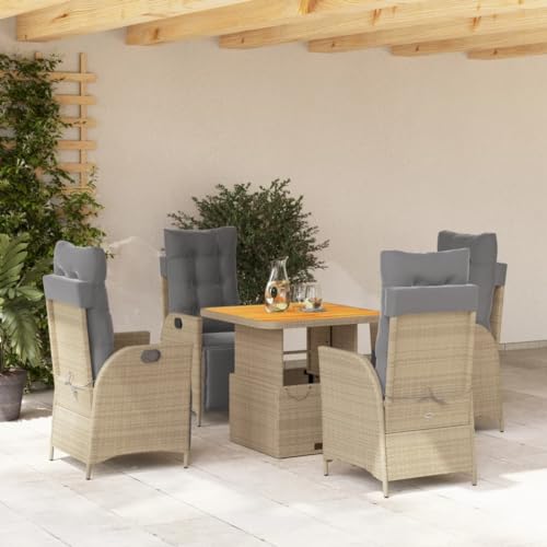 INLIFE 5-TLG. Garten-Essgruppe mit Kissen Beige Poly Rattan,Möbel,Gartenmöbel,Gartenmöbel-Sets,Beige,57.2 KG,3277484 INLIFE 5-TLG. Garten-Essgruppe mit Kissen Beige Poly Rattan,Möbel,Gartenmöbel,Gartenmöbel-Sets,Beige,57.2 KG,3277484 von INLIFE