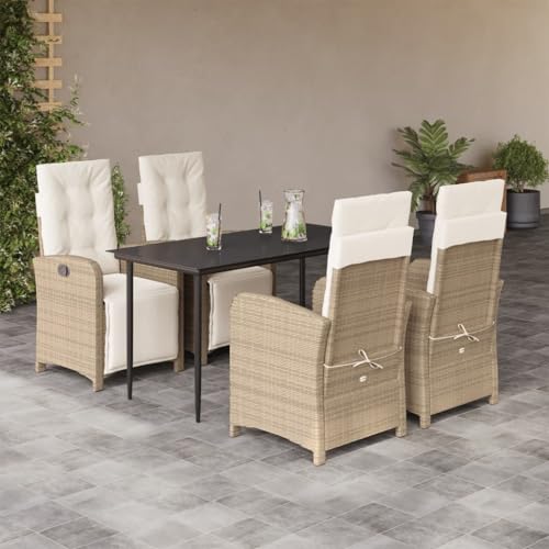 INLIFE 5-TLG. Garten-Essgruppe mit Kissen Beige Poly Rattan,Möbel,Gartenmöbel,Gartenmöbel-Sets,Beige,63.48 KG,3212572 INLIFE 5-TLG. Garten-Essgruppe mit Kissen Beige Poly Rattan,Möbel,Gartenmöbel,Gartenmöbel-Sets,Beige,63.48 KG,3212572 von INLIFE