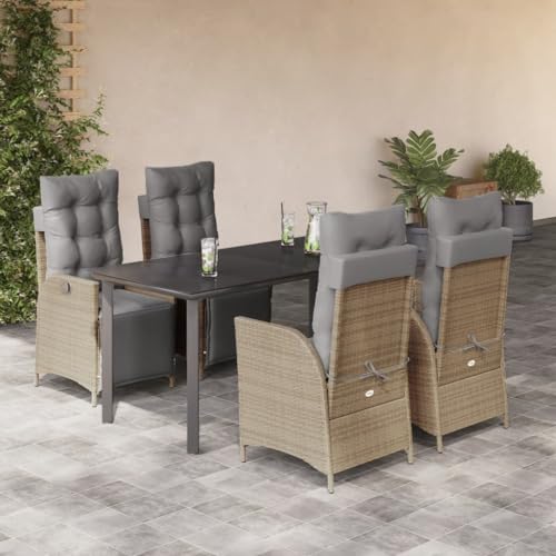 INLIFE 5-TLG. Garten-Essgruppe mit Kissen Beigemischung Poly Rattan,Möbel,Gartenmöbel,Gartenmöbel-Sets,Beige,66.75 KG,3213458 INLIFE 5-TLG. Garten-Essgruppe mit Kissen Beigemischung Poly Rattan,Möbel,Gartenmöbel,Gartenmöbel-Sets,Beige,66.75 KG,3213458 von INLIFE