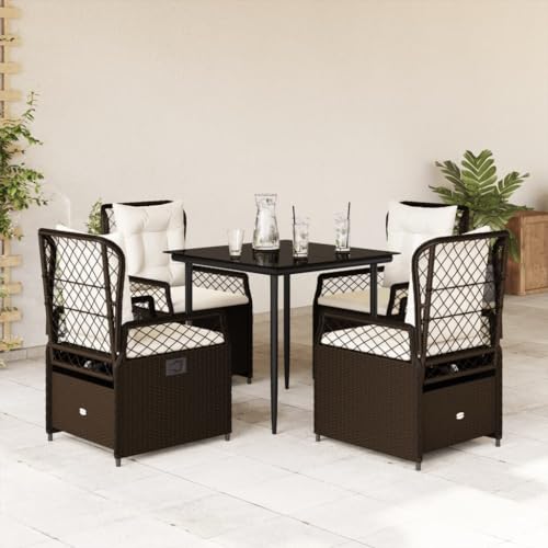 INLIFE 5-TLG. Garten-Essgruppe mit Kissen Braun Poly Rattan,Möbel,Gartenmöbel,Gartenmöbel-Sets,Braun,56.6 KG,3262972 INLIFE 5-TLG. Garten-Essgruppe mit Kissen Braun Poly Rattan,Möbel,Gartenmöbel,Gartenmöbel-Sets,Braun,56.6 KG,3262972 von INLIFE