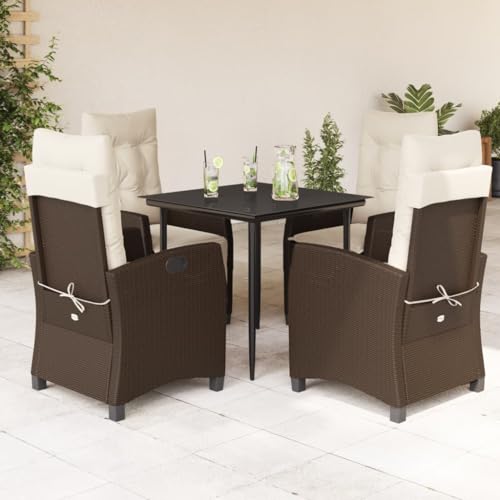 INLIFE 5-TLG. Garten-Essgruppe mit Kissen Braun Poly Rattan,Möbel,Gartenmöbel,Gartenmöbel-Sets,Braun,60 KG,3212764 INLIFE 5-TLG. Garten-Essgruppe mit Kissen Braun Poly Rattan,Möbel,Gartenmöbel,Gartenmöbel-Sets,Braun,60 KG,3212764 von INLIFE