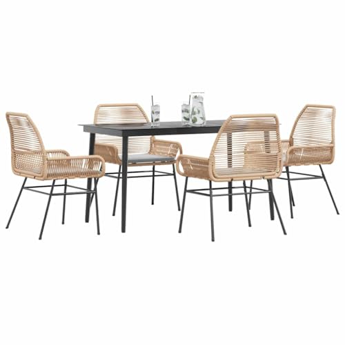 INLIFE 5-TLG. Garten-Essgruppe mit Kissen Braun Poly Rattan Glas,Möbel,Gartenmöbel,Gartenmöbel-Sets,Braun,48.68 KG,3334473 INLIFE 5-TLG. Garten-Essgruppe mit Kissen Braun Poly Rattan Glas,Möbel,Gartenmöbel,Gartenmöbel-Sets,Braun,48.68 KG,3334473 von INLIFE