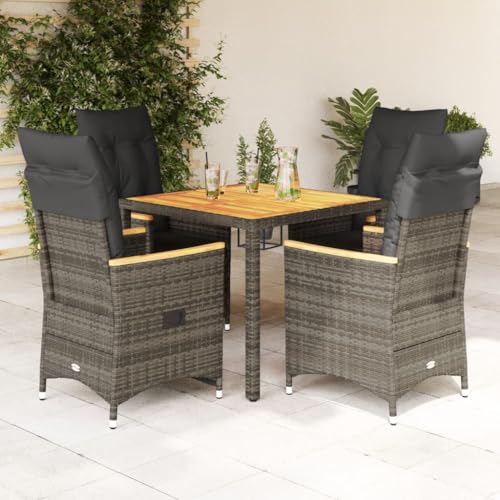 INLIFE 5-TLG. Garten-Essgruppe mit Kissen Grau Poly Rattan,Möbel,Gartenmöbel,Gartenmöbel-Sets,53.8 KG,3276845 INLIFE 5-TLG. Garten-Essgruppe mit Kissen Grau Poly Rattan,Möbel,Gartenmöbel,Gartenmöbel-Sets,53.8 KG,3276845 von INLIFE