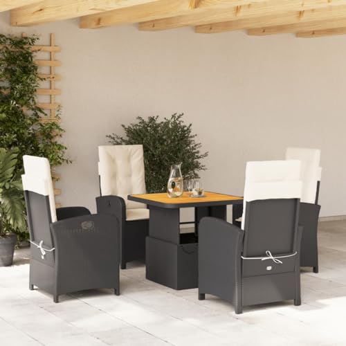 INLIFE 5-TLG. Garten-Essgruppe mit Kissen Schwarz Poly Rattan,Möbel,Gartenmöbel,Gartenmöbel-Sets,Schwarz,52.8 KG,3277314 INLIFE 5-TLG. Garten-Essgruppe mit Kissen Schwarz Poly Rattan,Möbel,Gartenmöbel,Gartenmöbel-Sets,Schwarz,52.8 KG,3277314 von INLIFE