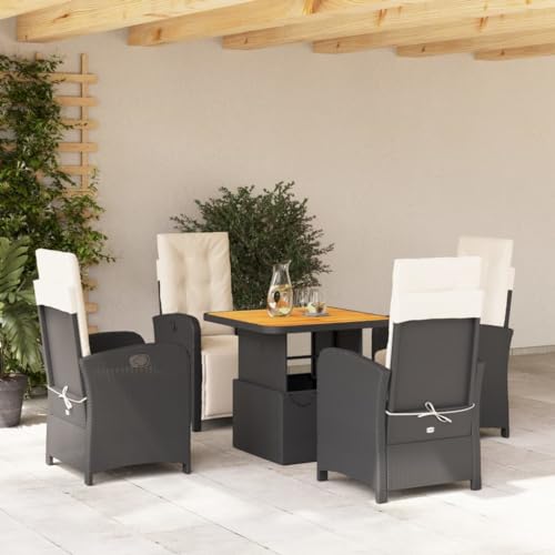 INLIFE 5-TLG. Garten-Essgruppe mit Kissen Schwarz Poly Rattan,Möbel,Gartenmöbel,Gartenmöbel-Sets,Schwarz,55.6 KG,3277316 INLIFE 5-TLG. Garten-Essgruppe mit Kissen Schwarz Poly Rattan,Möbel,Gartenmöbel,Gartenmöbel-Sets,Schwarz,55.6 KG,3277316 von INLIFE