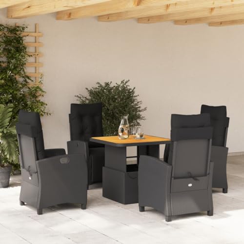 INLIFE 5-TLG. Garten-Essgruppe mit Kissen Schwarz Poly Rattan,Möbel,Gartenmöbel,Gartenmöbel-Sets,Schwarz,60 KG,3277388 INLIFE 5-TLG. Garten-Essgruppe mit Kissen Schwarz Poly Rattan,Möbel,Gartenmöbel,Gartenmöbel-Sets,Schwarz,60 KG,3277388 von INLIFE