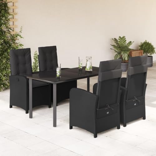 INLIFE 5-TLG. Garten-Essgruppe mit Kissen Schwarz Poly Rattan,Möbel,Gartenmöbel,Gartenmöbel-Sets,Schwarz,62.35 KG,3212324 INLIFE 5-TLG. Garten-Essgruppe mit Kissen Schwarz Poly Rattan,Möbel,Gartenmöbel,Gartenmöbel-Sets,Schwarz,62.35 KG,3212324 von INLIFE