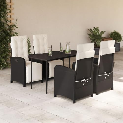 INLIFE 5-TLG. Garten-Essgruppe mit Kissen Schwarz Poly Rattan,Möbel,Gartenmöbel,Gartenmöbel-Sets,Schwarz,63.48 KG,3212516 INLIFE 5-TLG. Garten-Essgruppe mit Kissen Schwarz Poly Rattan,Möbel,Gartenmöbel,Gartenmöbel-Sets,Schwarz,63.48 KG,3212516 von INLIFE