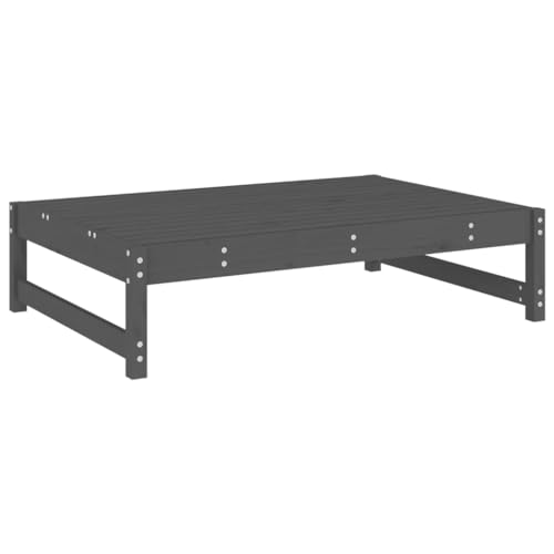 INLIFE 5-TLG. Garten-Lounge-Set Grau Massivholz Kiefer,Möbel,Gartenmöbel,Gartenmöbel-Sets,Grau,68.25 KG,3186601 von INLIFE