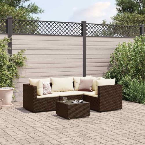 INLIFE 5-TLG. Garten-Lounge-Set mit Kissen Braun Poly Rattan,Möbel,Gartenmöbel,Gartenmöbel-Sets,Braun,35.8 KG,3308081 INLIFE 5-TLG. Garten-Lounge-Set mit Kissen Braun Poly Rattan,Möbel,Gartenmöbel,Gartenmöbel-Sets,Braun,35.8 KG,3308081 von INLIFE