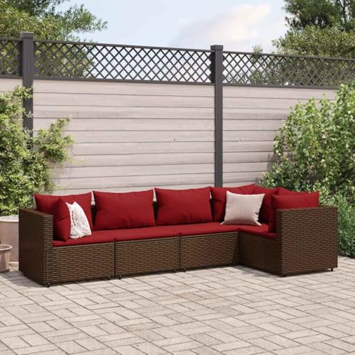 INLIFE 5-TLG. Garten-Lounge-Set mit Kissen Braun Poly Rattan,Möbel,Gartenmöbel,Gartenmöbel-Sets,Braun,37.55 KG,3308093 INLIFE 5-TLG. Garten-Lounge-Set mit Kissen Braun Poly Rattan,Möbel,Gartenmöbel,Gartenmöbel-Sets,Braun,37.55 KG,3308093 von INLIFE