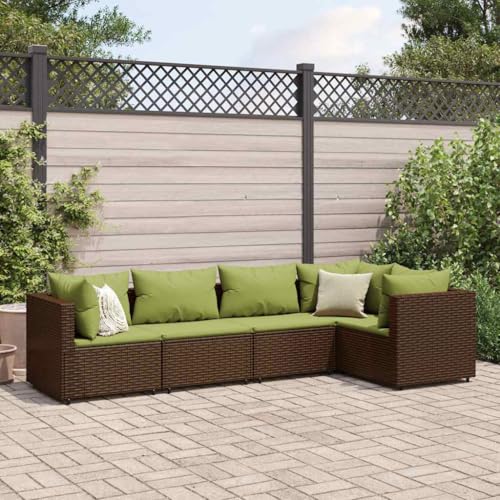 INLIFE 5-TLG. Garten-Lounge-Set mit Kissen Braun Poly Rattan,Möbel,Gartenmöbel,Gartenmöbel-Sets,Braun,37.75 KG,3308094 INLIFE 5-TLG. Garten-Lounge-Set mit Kissen Braun Poly Rattan,Möbel,Gartenmöbel,Gartenmöbel-Sets,Braun,37.75 KG,3308094 von INLIFE