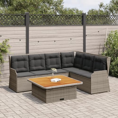 INLIFE 5-TLG. Garten-Lounge-Set mit Kissen Grau Poly Rattan,Möbel,Gartenmöbel,Gartenmöbel-Sets,Grau,76.6 KG,3262616 INLIFE 5-TLG. Garten-Lounge-Set mit Kissen Grau Poly Rattan,Möbel,Gartenmöbel,Gartenmöbel-Sets,Grau,76.6 KG,3262616 von INLIFE