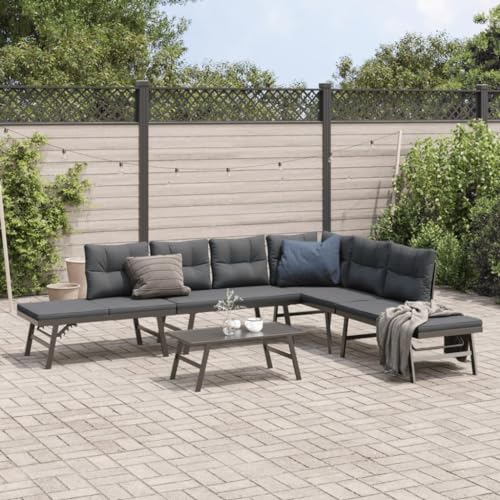 INLIFE 5-TLG. Garten-Sitzgruppe mit Kissen Schwarz Stahl,Möbel,Gartenmöbel,Gartenmöbel-Sets,Schwarz,65.9 KG,3283720 INLIFE 5-TLG. Garten-Sitzgruppe mit Kissen Schwarz Stahl,Möbel,Gartenmöbel,Gartenmöbel-Sets,Schwarz,65.9 KG,3283720 von INLIFE