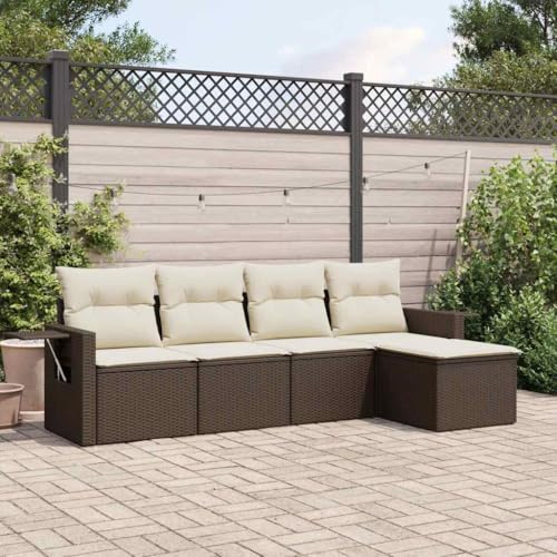 INLIFE 5-TLG. Garten-Sofagarnitur mit Kissen Braun Poly Rattan,Möbel,Gartenmöbel,Gartenmöbel-Sets,Braun,40 KG,3220092 INLIFE 5-TLG. Garten-Sofagarnitur mit Kissen Braun Poly Rattan,Möbel,Gartenmöbel,Gartenmöbel-Sets,Braun,40 KG,3220092 von INLIFE