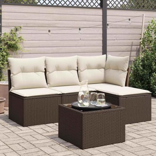 INLIFE 5-TLG. Garten-Sofagarnitur mit Kissen Braun Poly Rattan,Möbel,Gartenmöbel,Gartenmöbel-Sets,Braun,40 KG,3249352 INLIFE 5-TLG. Garten-Sofagarnitur mit Kissen Braun Poly Rattan,Möbel,Gartenmöbel,Gartenmöbel-Sets,Braun,40 KG,3249352 von INLIFE