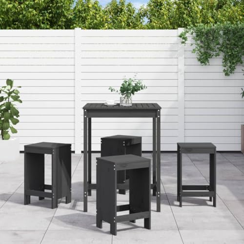 INLIFE 5-TLG. Gartenbar-Set Grau Massivholz Kiefer,Möbel,Gartenmöbel,Gartenmöbel-Sets,Grau,44.2 KG,3157741 INLIFE 5-TLG. Gartenbar-Set Grau Massivholz Kiefer,Möbel,Gartenmöbel,Gartenmöbel-Sets,Grau,44.2 KG,3157741 von INLIFE