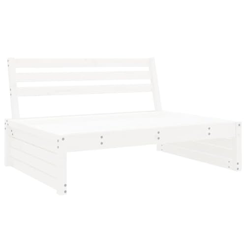 INLIFE 6-TLG. Garten-Lounge-Set Weiß Massivholz Kiefer,Möbel,Gartenmöbel,Gartenmöbel-Sets,Weiß,99.66 KG,3186642 von INLIFE
