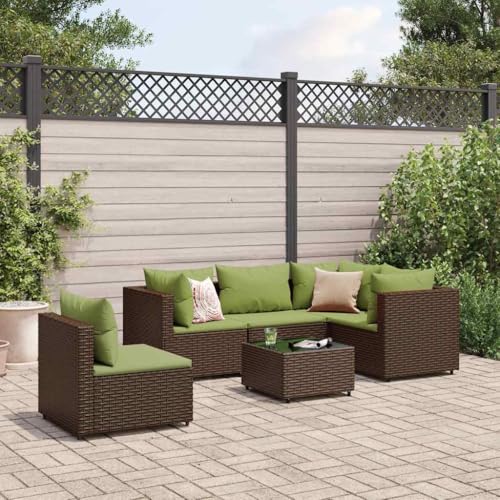INLIFE 6-TLG. Garten-Lounge-Set mit Kissen Braun Poly Rattan,Möbel,Gartenmöbel,Gartenmöbel-Sets,Braun,42.55 KG,3308166 INLIFE 6-TLG. Garten-Lounge-Set mit Kissen Braun Poly Rattan,Möbel,Gartenmöbel,Gartenmöbel-Sets,Braun,42.55 KG,3308166 von INLIFE