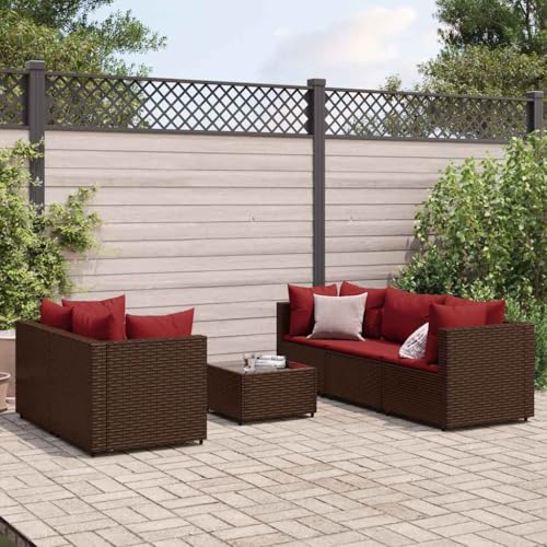 INLIFE 6-TLG. Garten-Lounge-Set mit Kissen Braun Poly Rattan,Möbel,Gartenmöbel,Gartenmöbel-Sets,Braun,43.7 KG,3308021 INLIFE 6-TLG. Garten-Lounge-Set mit Kissen Braun Poly Rattan,Möbel,Gartenmöbel,Gartenmöbel-Sets,Braun,43.7 KG,3308021 von INLIFE