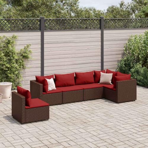 INLIFE 6-TLG. Garten-Lounge-Set mit Kissen Braun Poly Rattan,Möbel,Gartenmöbel,Gartenmöbel-Sets,Braun,44.45 KG,3308173 INLIFE 6-TLG. Garten-Lounge-Set mit Kissen Braun Poly Rattan,Möbel,Gartenmöbel,Gartenmöbel-Sets,Braun,44.45 KG,3308173 von INLIFE