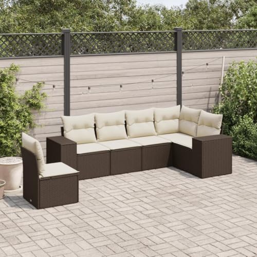 INLIFE 6-TLG. Garten-Sofagarnitur mit Kissen Braun Poly Rattan,Möbel,Gartenmöbel,Gartenmöbel-Sets,Braun,50 KG,3222632 INLIFE 6-TLG. Garten-Sofagarnitur mit Kissen Braun Poly Rattan,Möbel,Gartenmöbel,Gartenmöbel-Sets,Braun,50 KG,3222632 von INLIFE