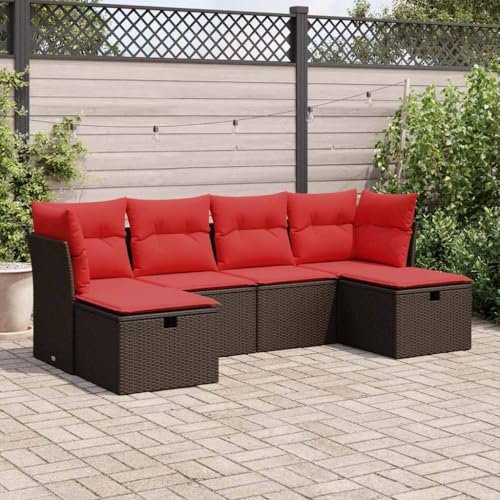 INLIFE 6-TLG. Garten-Sofagarnitur mit Kissen Braun Poly Rattan,Möbel,Gartenmöbel,Gartenmöbel-Sets,Braun,50 KG,3325330 INLIFE 6-TLG. Garten-Sofagarnitur mit Kissen Braun Poly Rattan,Möbel,Gartenmöbel,Gartenmöbel-Sets,Braun,50 KG,3325330 von INLIFE