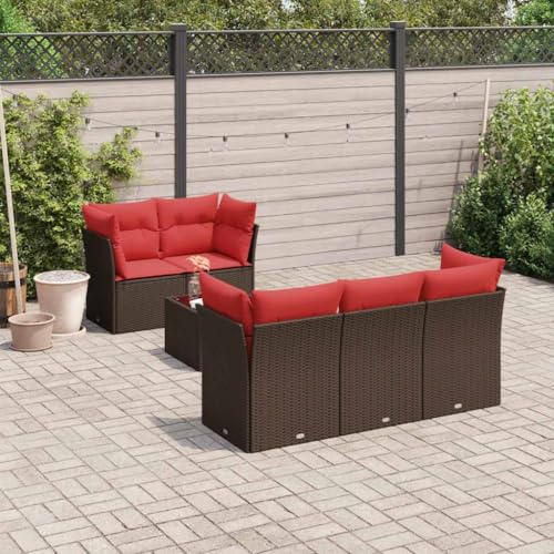 INLIFE 6-TLG. Garten-Sofagarnitur mit Kissen Braun Poly Rattan,Möbel,Gartenmöbel,Gartenmöbel-Sets,Braun,51.8 KG,3217254 INLIFE 6-TLG. Garten-Sofagarnitur mit Kissen Braun Poly Rattan,Möbel,Gartenmöbel,Gartenmöbel-Sets,Braun,51.8 KG,3217254 von INLIFE