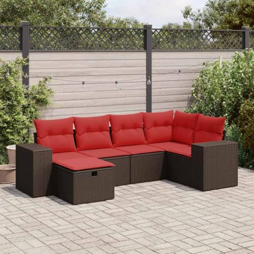INLIFE 6-TLG. Garten-Sofagarnitur mit Kissen Braun Poly Rattan,Möbel,Gartenmöbel,Gartenmöbel-Sets,Braun,55.8 KG,3325690 INLIFE 6-TLG. Garten-Sofagarnitur mit Kissen Braun Poly Rattan,Möbel,Gartenmöbel,Gartenmöbel-Sets,Braun,55.8 KG,3325690 von INLIFE
