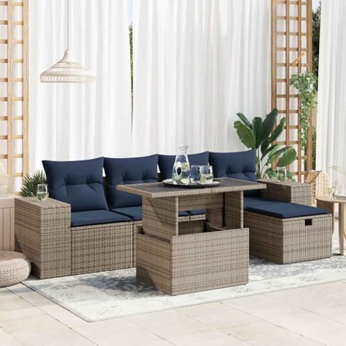 INLIFE 6-TLG. Garten-Sofagarnitur mit Kissen Braun Poly Rattan Akazie,Möbel,Gartenmöbel,Gartenmöbel-Sets,Braun,61.5 KG,3327931 INLIFE 6-TLG. Garten-Sofagarnitur mit Kissen Braun Poly Rattan Akazie,Möbel,Gartenmöbel,Gartenmöbel-Sets,Braun,61.5 KG,3327931 von INLIFE