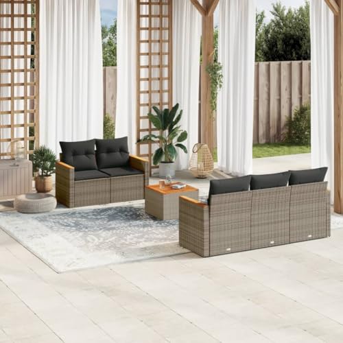 INLIFE 6-TLG. Garten-Sofagarnitur mit Kissen Grau Poly Rattan,Möbel,Gartenmöbel,Gartenmöbel-Sets,Grau,50 KG,3225787 INLIFE 6-TLG. Garten-Sofagarnitur mit Kissen Grau Poly Rattan,Möbel,Gartenmöbel,Gartenmöbel-Sets,Grau,50 KG,3225787 von INLIFE
