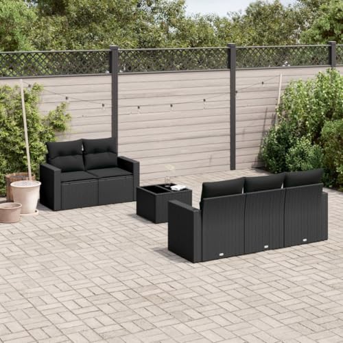 INLIFE 6-TLG. Garten-Sofagarnitur mit Kissen Schwarz Poly Rattan,Möbel,Gartenmöbel,Gartenmöbel-Sets,Schwarz,50 KG,3218685 INLIFE 6-TLG. Garten-Sofagarnitur mit Kissen Schwarz Poly Rattan,Möbel,Gartenmöbel,Gartenmöbel-Sets,Schwarz,50 KG,3218685 von INLIFE