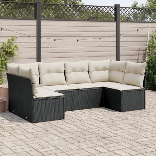 INLIFE 6-TLG. Garten-Sofagarnitur mit Kissen Schwarz Poly Rattan,Möbel,Gartenmöbel,Gartenmöbel-Sets,Schwarz,50 KG,3249225 INLIFE 6-TLG. Garten-Sofagarnitur mit Kissen Schwarz Poly Rattan,Möbel,Gartenmöbel,Gartenmöbel-Sets,Schwarz,50 KG,3249225 von INLIFE