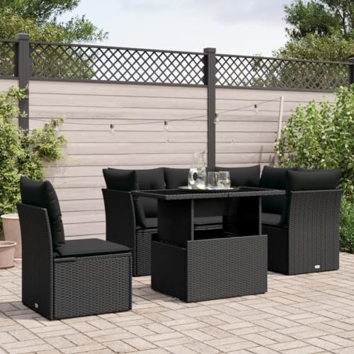 INLIFE 6-TLG. Garten-Sofagarnitur mit Kissen Schwarz Poly Rattan,Möbel,Gartenmöbel,Gartenmöbel-Sets,Schwarz,59.3 KG,3266585 INLIFE 6-TLG. Garten-Sofagarnitur mit Kissen Schwarz Poly Rattan,Möbel,Gartenmöbel,Gartenmöbel-Sets,Schwarz,59.3 KG,3266585 von INLIFE