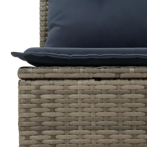 INLIFE 6-teiliges Gartensofa-Set mit Kissen, grau, Polyrattan,Möbel,Gartenmöbel,Gartenmöbel-Sets,Grey and Blue,50.6 KG,3221380 INLIFE 6-teiliges Gartensofa-Set mit Kissen, grau, Polyrattan,Möbel,Gartenmöbel,Gartenmöbel-Sets,Grey and Blue,50.6 KG,3221380 von INLIFE