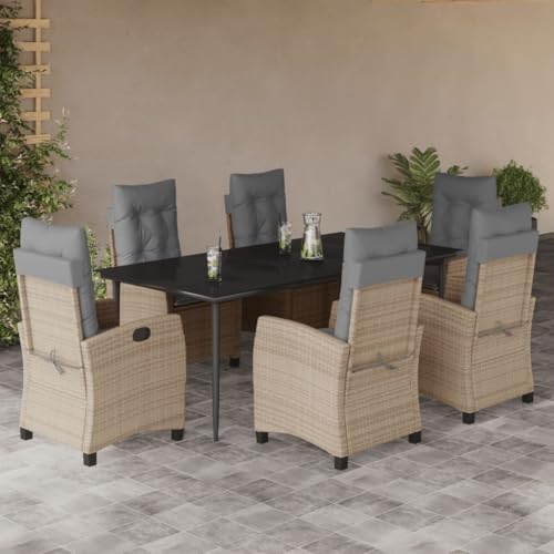 INLIFE 7-TLG. Garten-Essgruppe mit Kissen Beigemischung Poly Rattan,Möbel,Gartenmöbel,Gartenmöbel-Sets,Beige,102.4 KG,3212829 INLIFE 7-TLG. Garten-Essgruppe mit Kissen Beigemischung Poly Rattan,Möbel,Gartenmöbel,Gartenmöbel-Sets,Beige,102.4 KG,3212829 von INLIFE